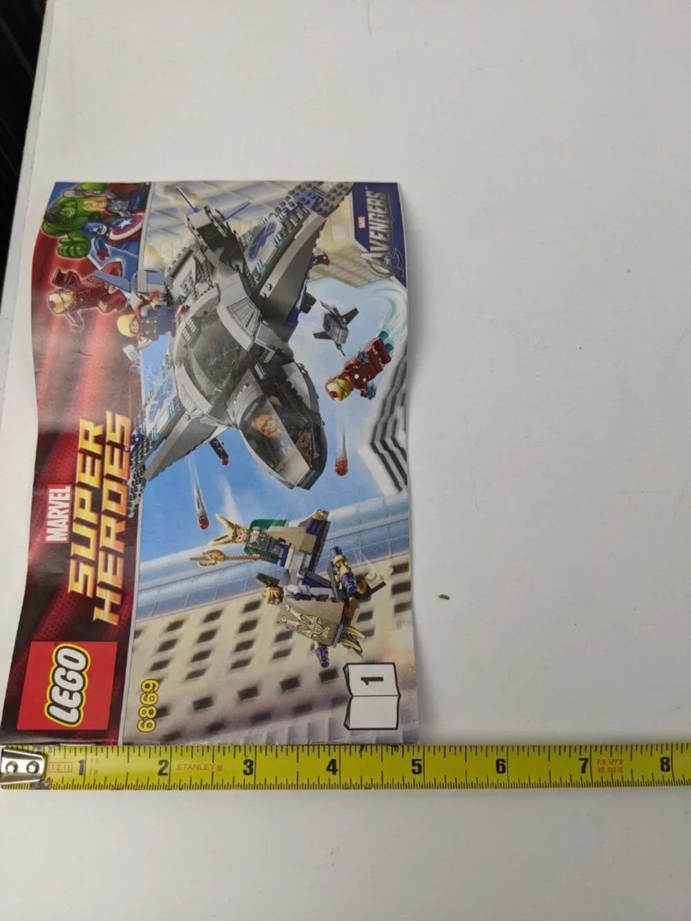 Lego 6869 Quinjet Aerial Battle Complete W/ Instruction Manuals Avengers Marvel